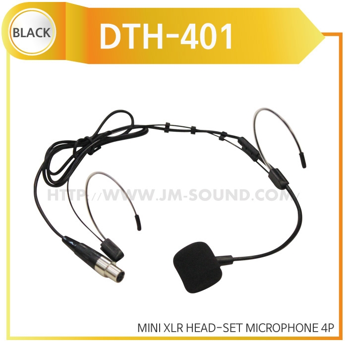 DTH-401 /MINI XLR HEAD-SET MICROPHONE 4P