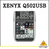 Q502USB,프리미엄 5입력 2버스 믹서, 제닉스 마이크 프리앰프, 컴프레셔, 브리티쉬 EQ와 USB,오디오 인터페이스