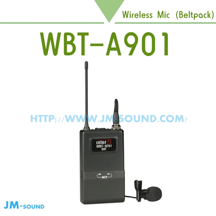 WBT-A901 /900MHz,무선 밸트팩마이크,송신기
