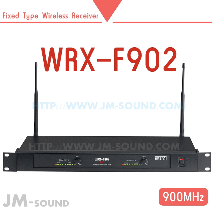 WRX-F902 /900MHz,2CH,무선마이크,리시버