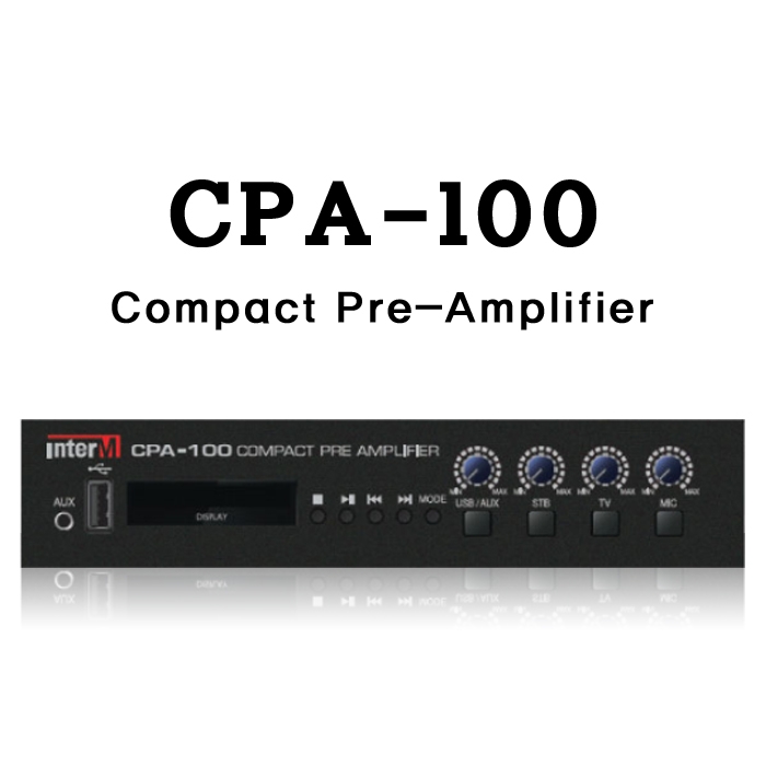 CPA-100 /2CH,컴팩트 프리앰프,다양한 오디오 입력