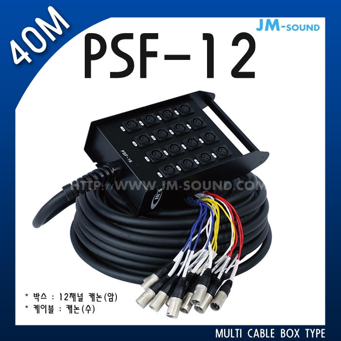 PSF-12-40MMULIT CABLE BOX TYPE 12CH/고급,케논암,40M