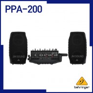 PPA-200,베링거,울트라컴팩트,200와트,포터블PA시스템,KLARKTEKNIK 멀티FX,5채널,피드백제어시스템