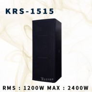KRS-1515/이태리특수설계,과입력보호회로적용,부드러운소리와맑고명료도높은음질,2X15인지,1200와트