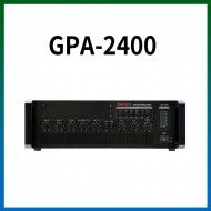 GPA-2400/마이크1,2,3,4,/마이크1뮤트기능/AUX1,2/라인출력/챠임,싸이렌/펜텀파워/5회로셀렉터/AC,DC24V겸용/240와트